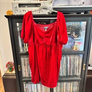 ModCloth red velvet dress